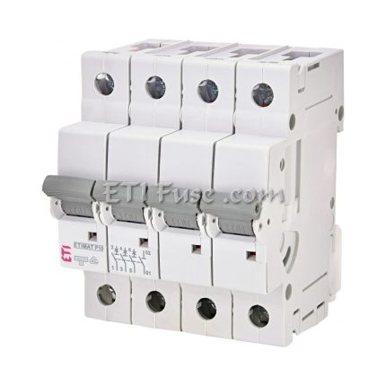 کلید مینیاتوری ای تی آی ETIMAT P10 10KA B 20A 3P+N