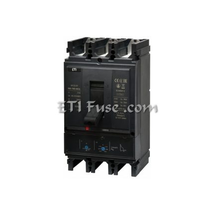 کلید اتوماتیک قابل تنظیم دوبل ای تی آی ETI NBS TMD 630 3L 500A 690V AC 36KA 3P