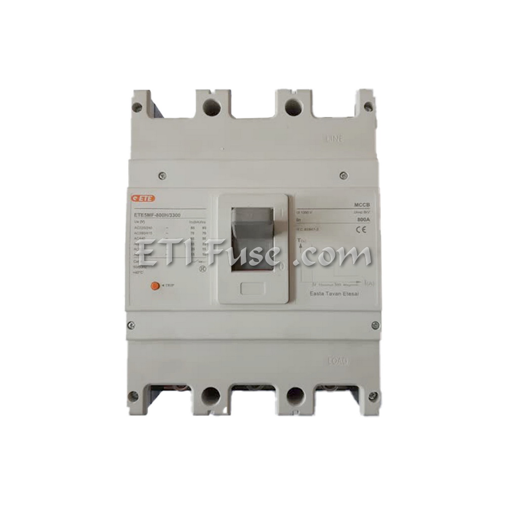 کلید اتوماتیک غیر قابل تنظیم با موتور خارجی 3 پل کیس 1250 ایستا توان اتصال ETE FIX MCMOF00371000 1000A