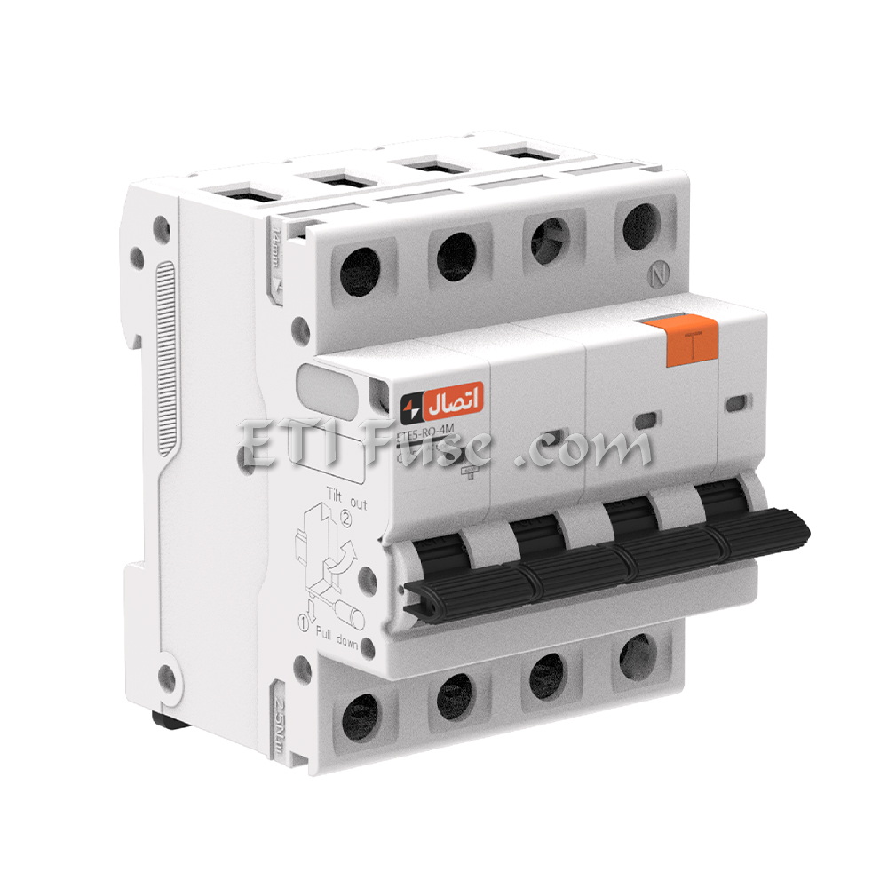 کلید مینیاتوری 4 پل تیپ C ایستا توان اتصال ETE MCB MC001415241 100A