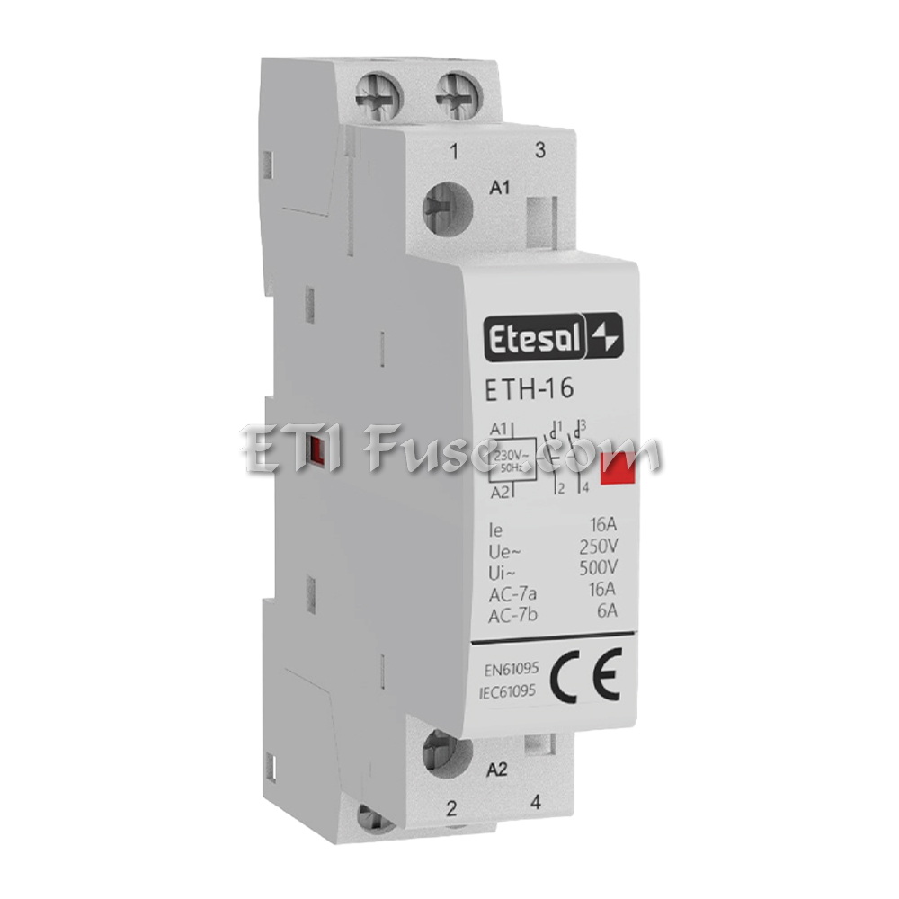 کنتاکتور ماژولار 230V AC دستی-اتوماتیک ETMCON11620 16A 2NO