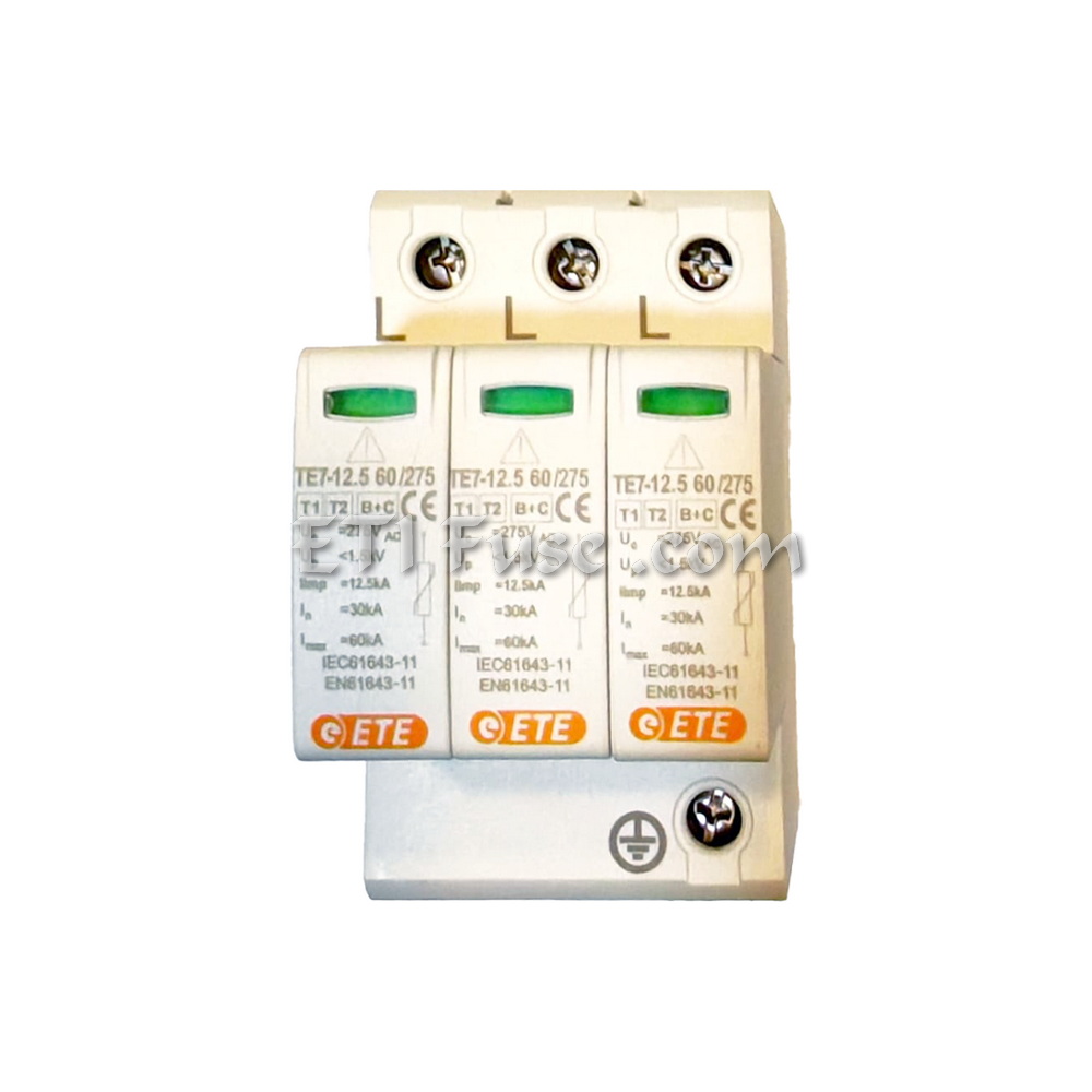 برقگیر تابلویی AC ایستا توان اتصال ETE ETSPR0042340 3P-R 440V T2 C 40KA