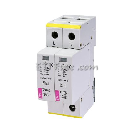 برقگیر تابلویی ایستا 2 پل ای تی آی ETI 44027521 ESA 275 AC T2 C