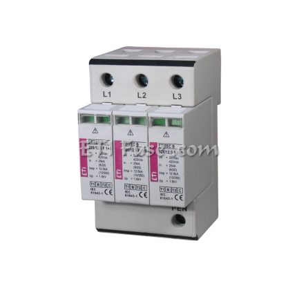 برقگیر تابلویی ایستا 3 پل ای تی آی ETI 7727531 ESA 275 AC T1+2 B+C