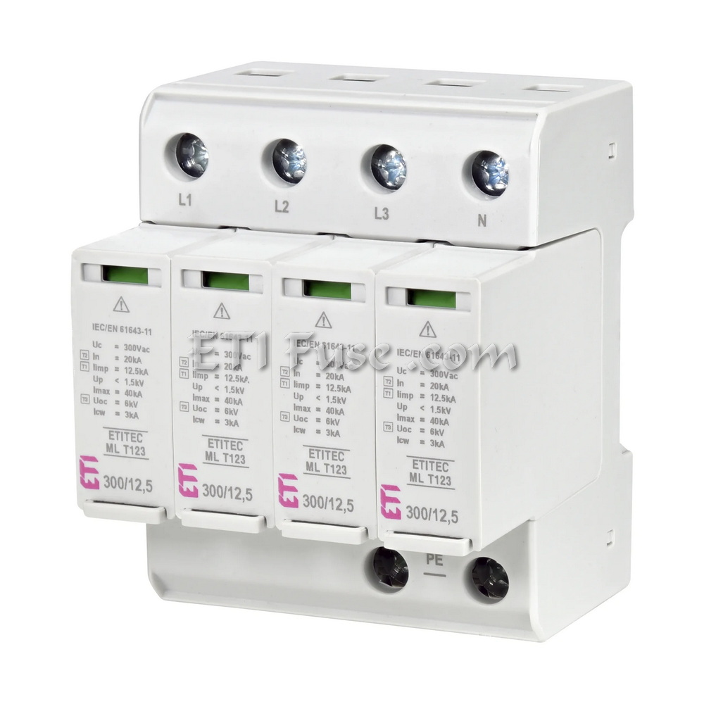 برقگیر تابلویی ایستا 4 پل ای تی آی ETI 44027541 ESA 275 AC T2 C