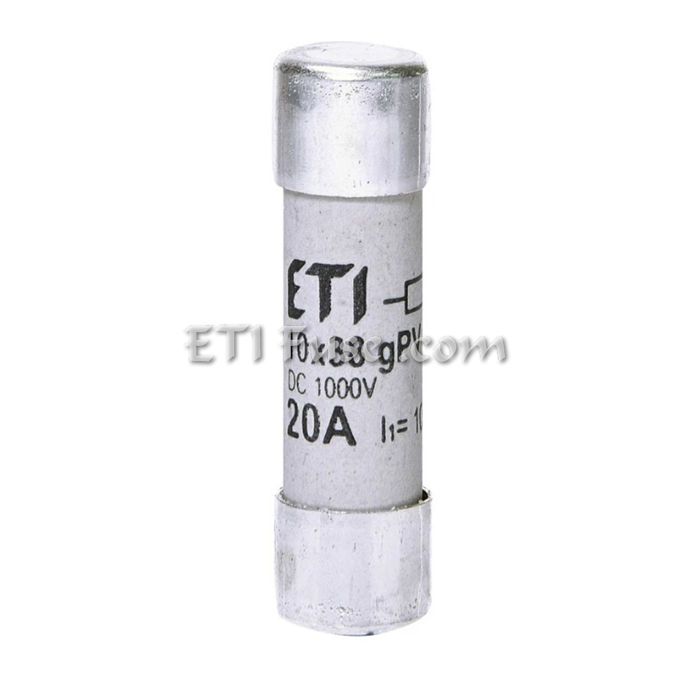 فیوز سیلندری سولار ای تی آی ETI FCD 8865107 10X38 16A 1100 DC GPV