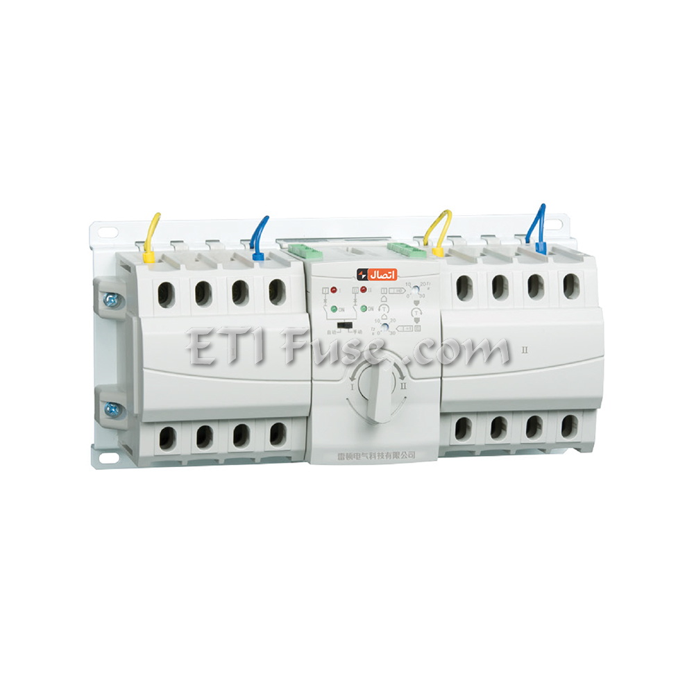 کلید تبدیل اتوماتیک با حفاظت MCB 3P ایستا توان اتصال ETE ETQ3NX-63D3P 1-63A