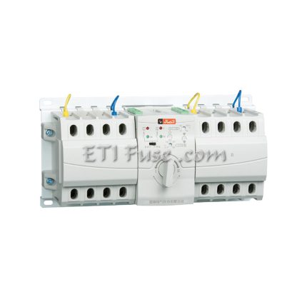 کلید تبدیل اتوماتیک با حفاظت MCB 4P ایستا توان اتصال ETE ETQ3NX-63D4P 1-63A