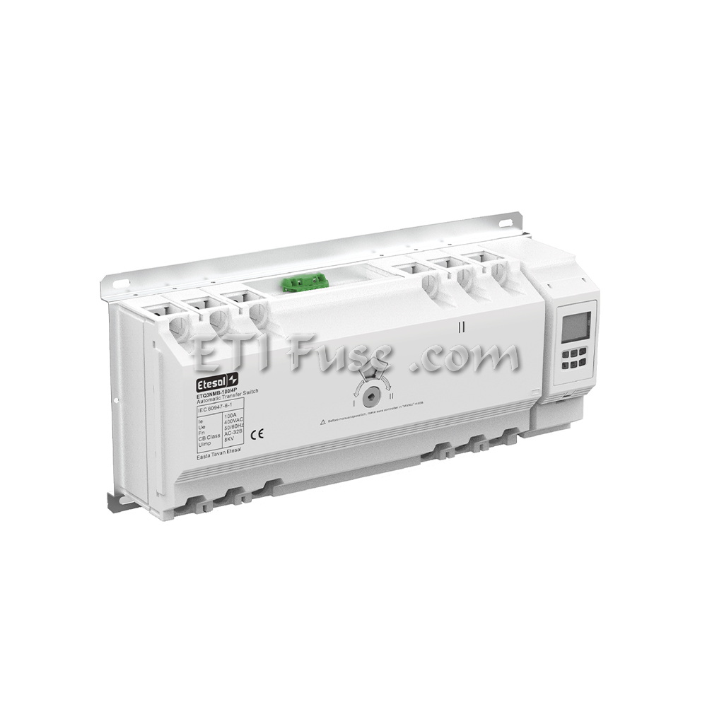 کلید تبدیل اتوماتیک با حفاظت MCCB 4P ایستا توان اتصال ETE ETQ3NMB-160 4P 160A