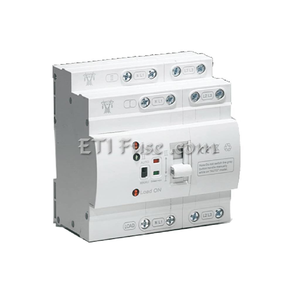 کلید تبدیل اتوماتیک بدون قابلیت مانیتورینگ ایستا توان اتصال ETE ETS2-250 4pB 250A 4P