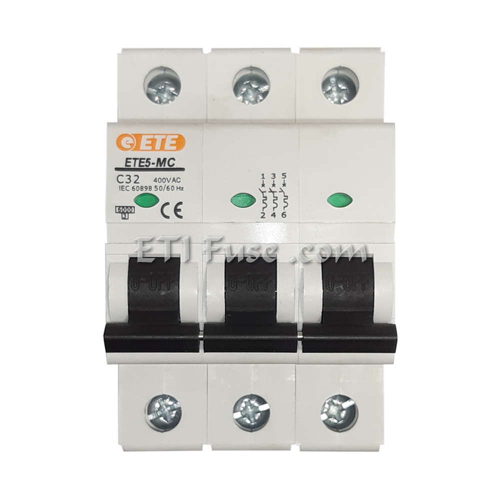 کلید مینیاتوری 3 پل تیپ C ایستا توان اتصال ETE MCB MC003040C21 40A