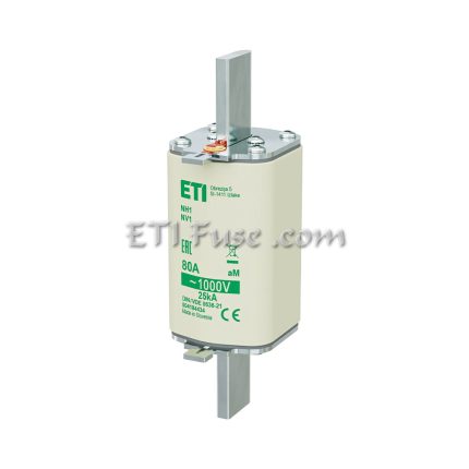 فیوز کاردی موتوری ای تی آی ETI NH 004184434 80A 1000V 1L AC