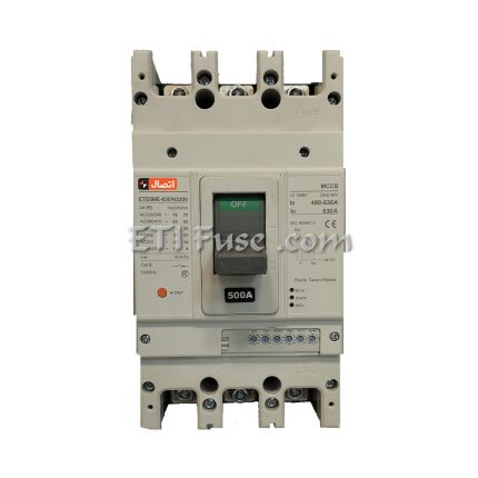 کلید اتوماتیک تنظیمی الکترونیکی موتوردار کامپکت ایستا توان اتصال ETE MEMO6400400 FRAME 400 3P 160 400A
