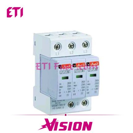 برقگیر تابلویی تیپ جدید ایستا توان اتصال ETE AC SPD ETSPD0041335 440V T1 3P 35KA