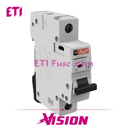کلید مینیاتوری تیپ B ایستا توان اتصال ETE MC001006B21 1P 10KA 6A