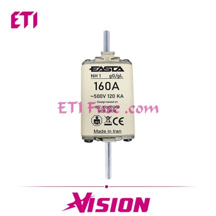 فیوز کاردی ایستا توان صنعت EASTA FNA 1 gG 160A 500V AC