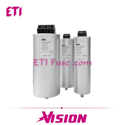 خازن استوانه ای فشار ضعیف 3 فاز ترمینالی با حفاظت افزایش دما ایستا توان اتصال ETE 440V 12.5KVAR