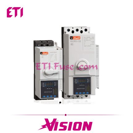 راه انداز حفاظتی موتور ایستا توان اتصال ETE COIL VOLTAGE 230V 50HZ UE 400V ICS 15KA IN 125A