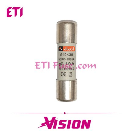 فیوز سیلندری ایستا توان اتصال ETE CF-002103802 10×38 500V aM 2A