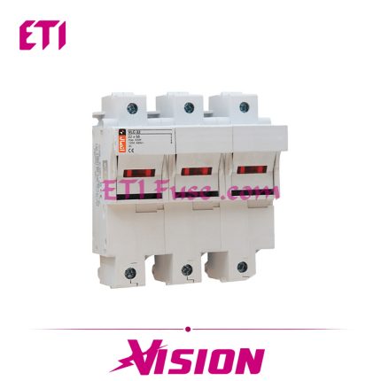 پایه فیوز سیلندری ایستا توان اتصال ETE 10×38 3P 32A LED