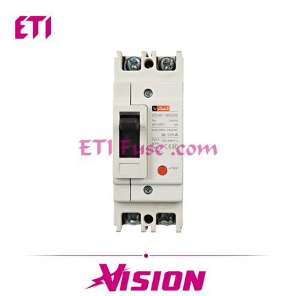 کلید اتوماتیک غیر قابل تنظیم ایستا توان اتصال ETE MF00225180 2P FRAME 125A IN 80A H MODEL ICU 25KA ICS 18KA