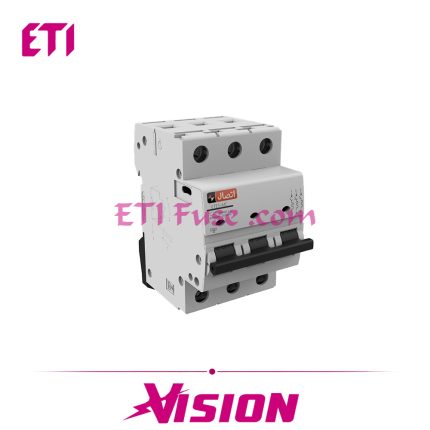 کلید مینیاتوری 3 پل تیپ C ایستا توان اتصال ETE MCB 10KA 6A